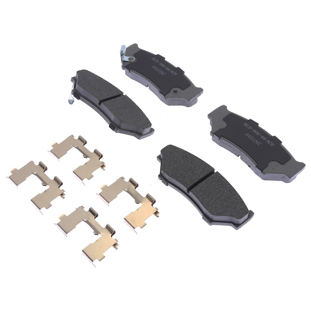 ACDelco Silver Ceramic Front Disc Brake Pad Set with Clips