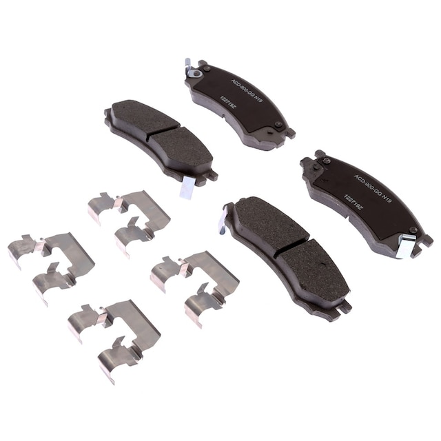 ACDelco Silver Ceramic Front Disc Brake Pad Set with Clips