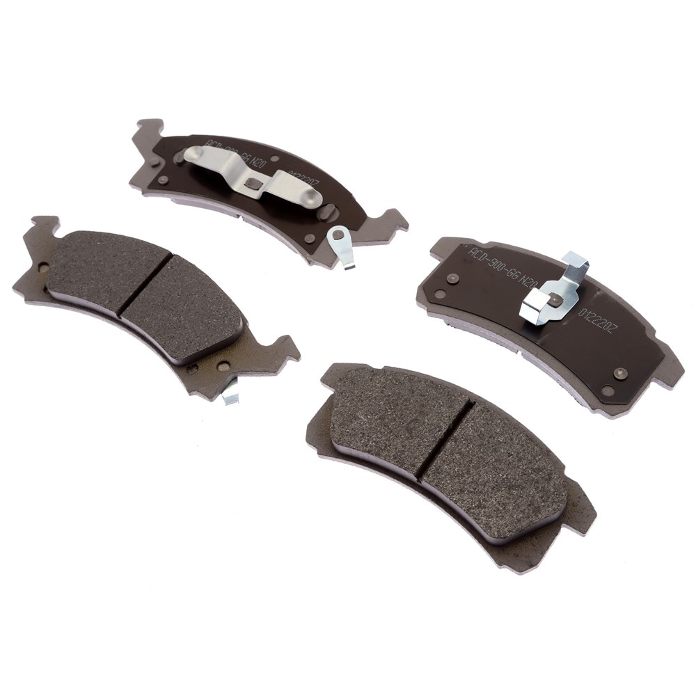 ACDelco Silver Ceramic Front Disc Brake Pad Set with Bushings