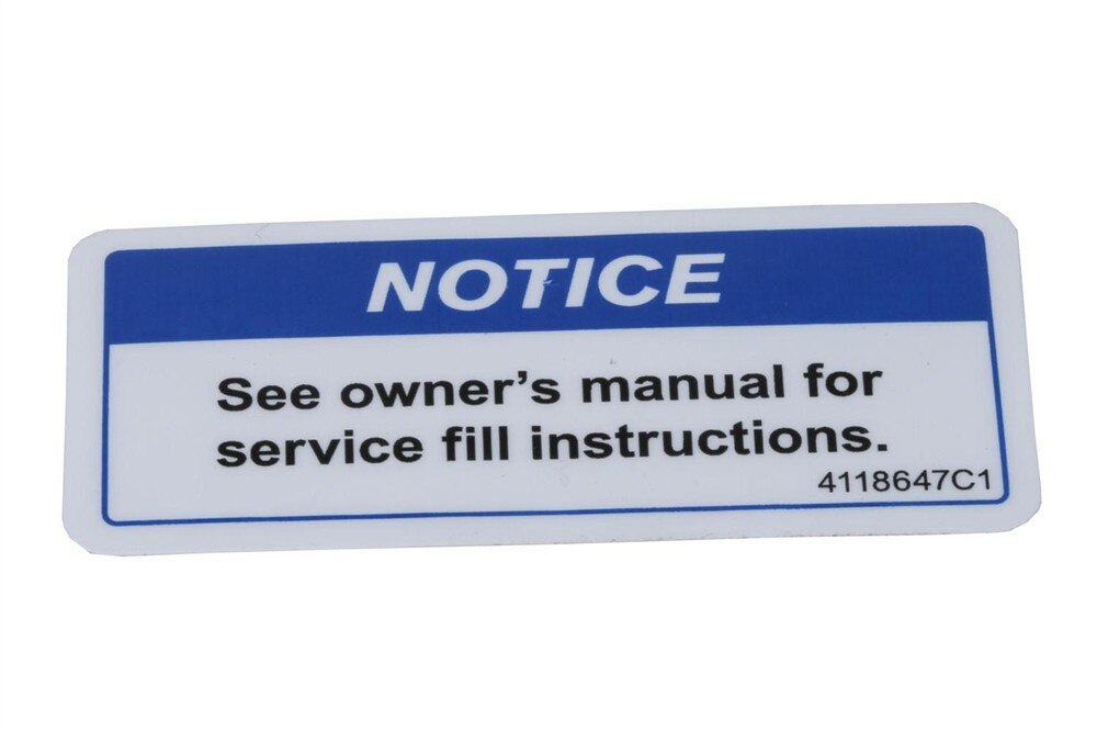 GM Genuine Parts Caution Label