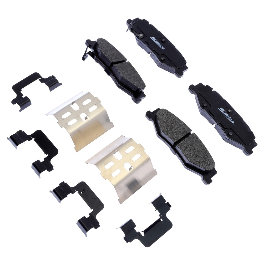 ACDelco Gold Semi-Metallic Rear Disc Brake Pad Set with Springs and Clips
