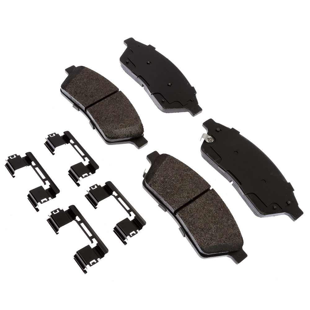ACDelco Gold Semi-Metallic Front Disc Brake Pad Set with Clips