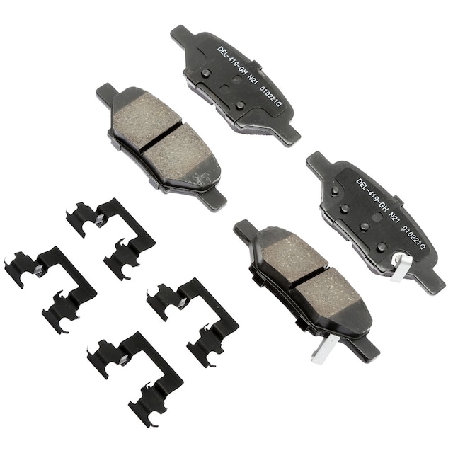 ACDelco Gold Ceramic Rear Disc Brake Pad Kit with Clips
