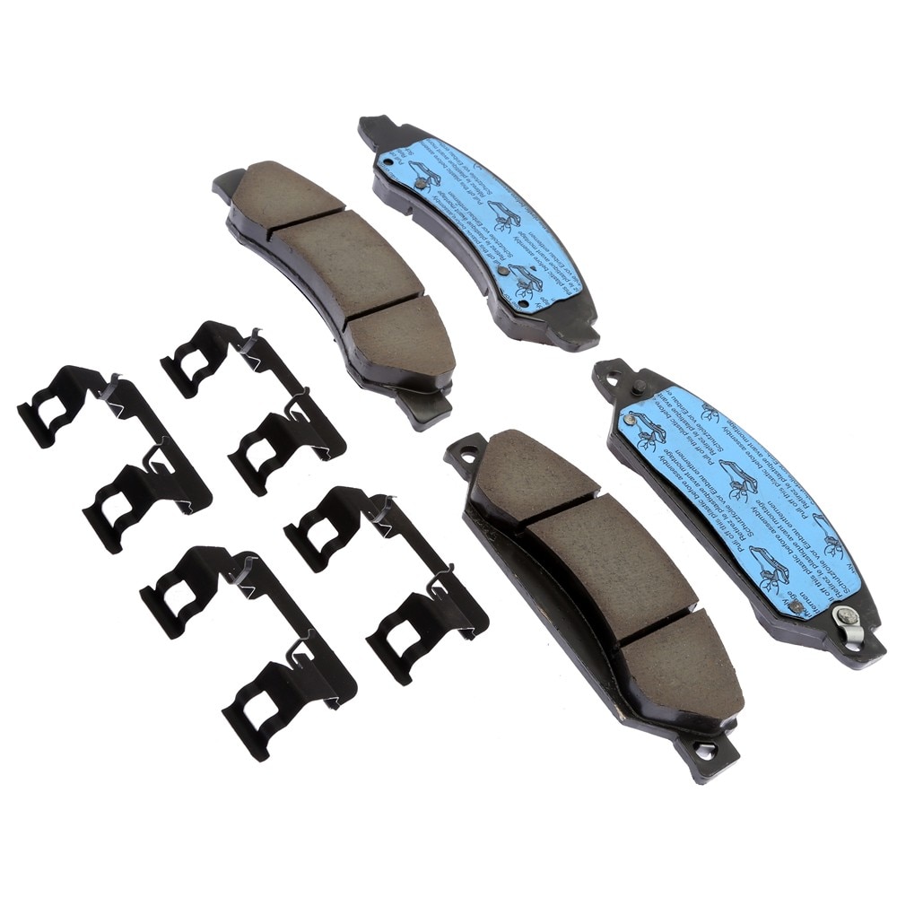 ACDelco Gold Ceramic Front Disc Brake Pad Kit with Clips