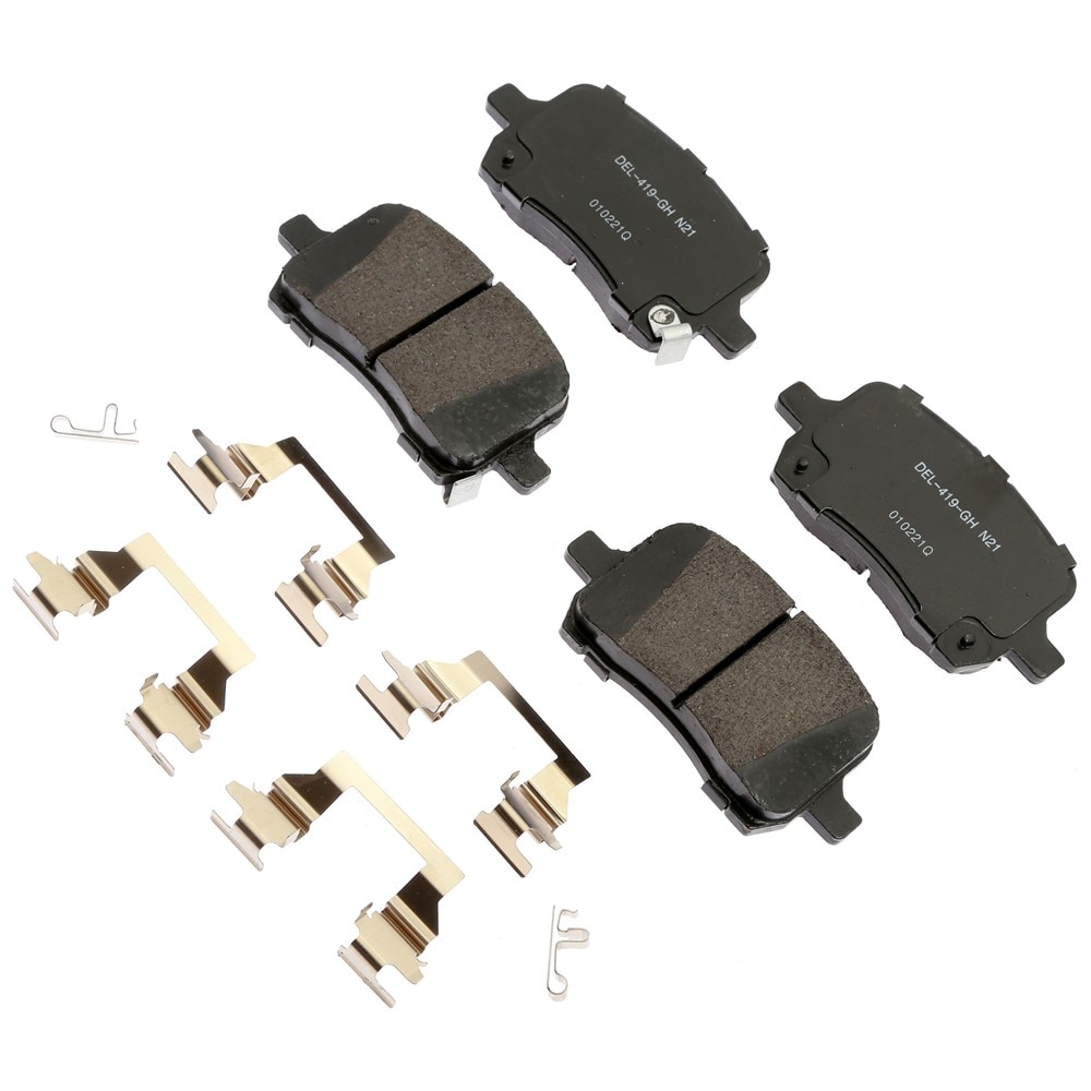 ACDelco Gold Ceramic Front Disc Brake Pad Kit with Clips