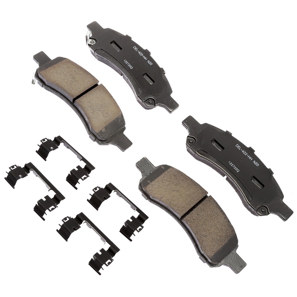 ACDelco Gold Ceramic Front Disc Brake Pad Kit with Clips