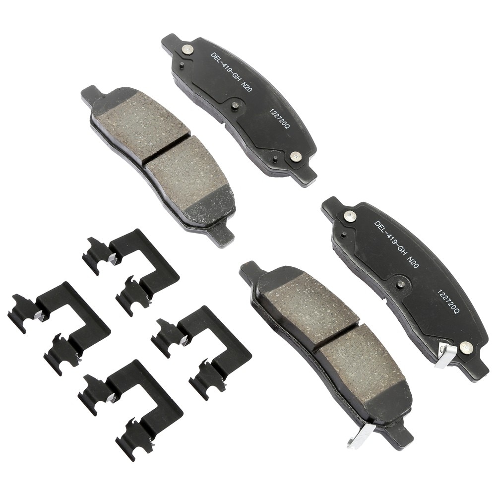 ACDelco Gold Ceramic Rear Disc Brake Pad Kit with Clips