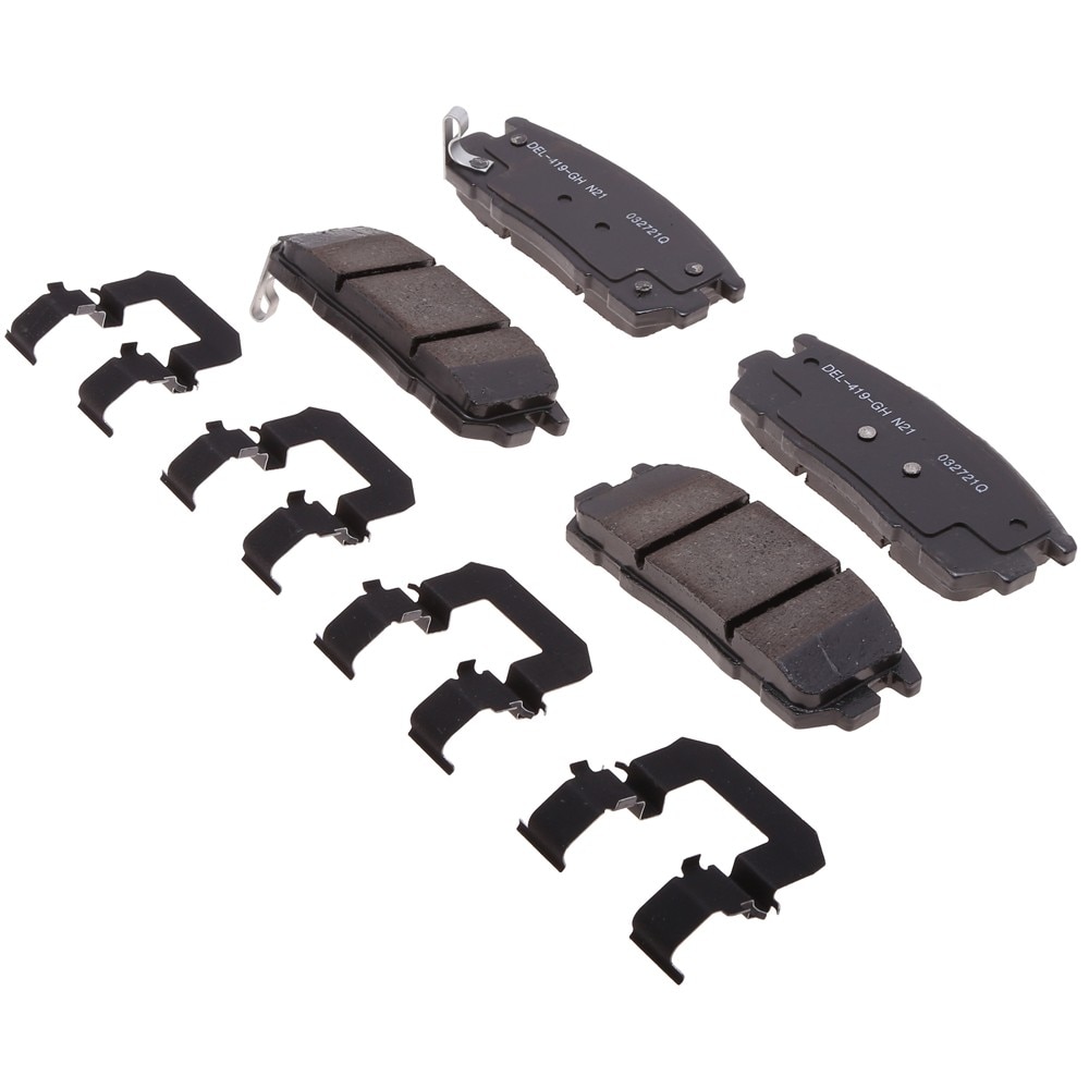 ACDelco Gold Ceramic Rear Disc Brake Pad Kit with Clips