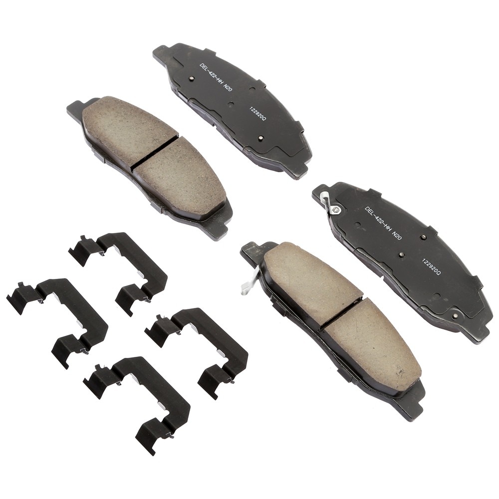 ACDelco Gold Ceramic Front Disc Brake Pad Kit with Clips