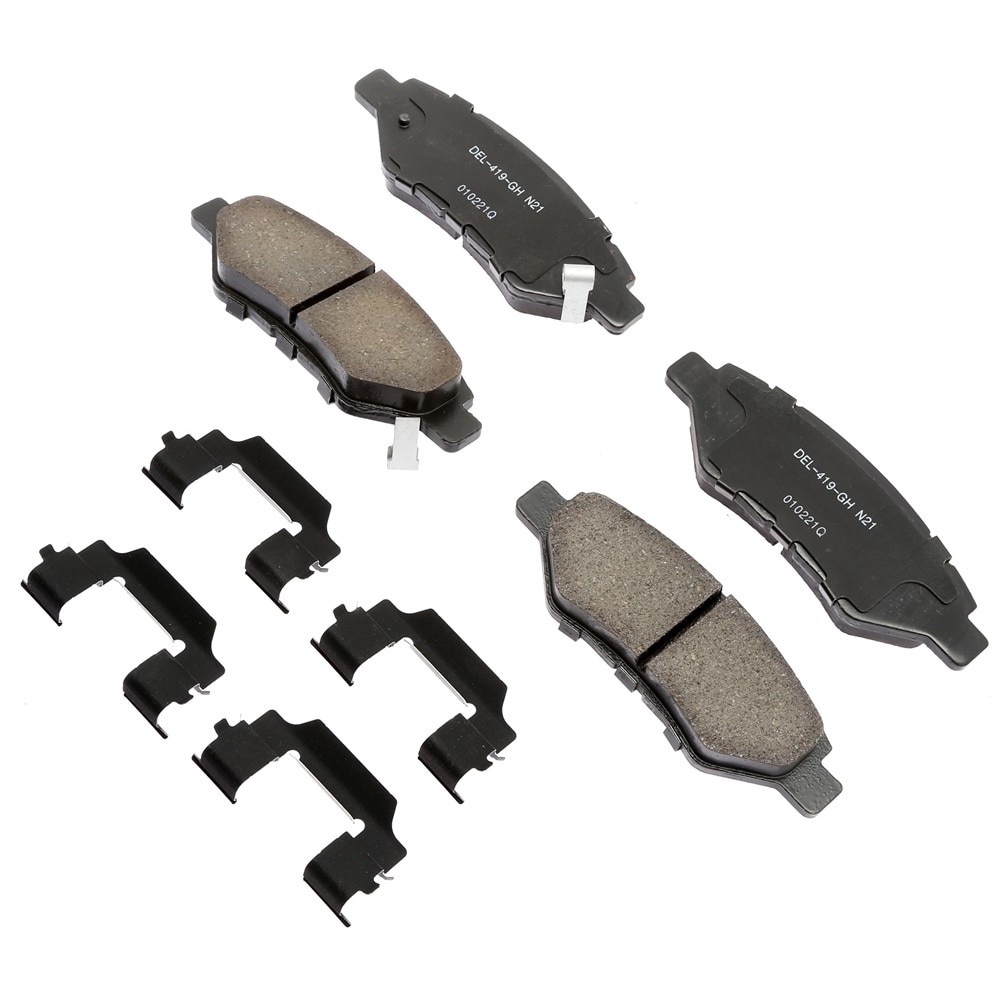 ACDelco Gold Ceramic Rear Disc Brake Pad Kit with Clips