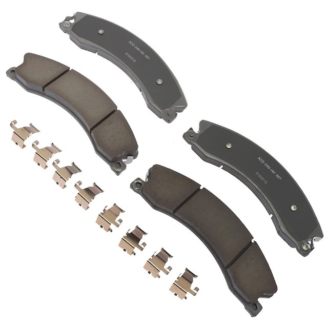 ACDelco Silver Ceramic Disc Brake Pad Set with Clips