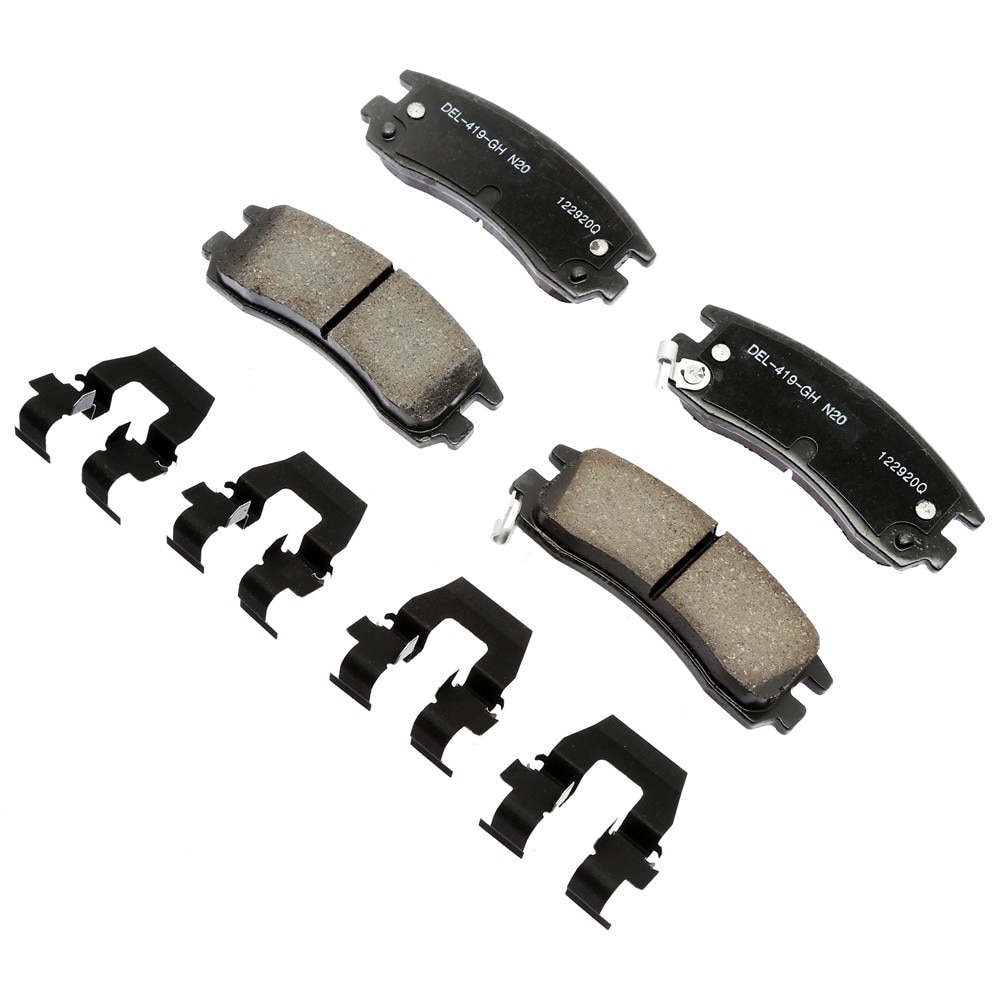 ACDelco Gold Ceramic Rear Disc Brake Pad Kit with Clips