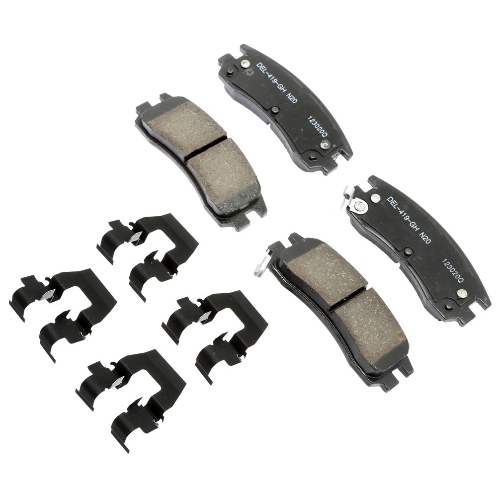 ACDelco Gold Ceramic Rear Disc Brake Pad Kit with Clips