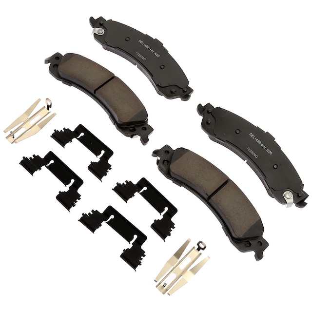 ACDelco Gold Ceramic Rear Disc Brake Pad Set with Springs and Clips