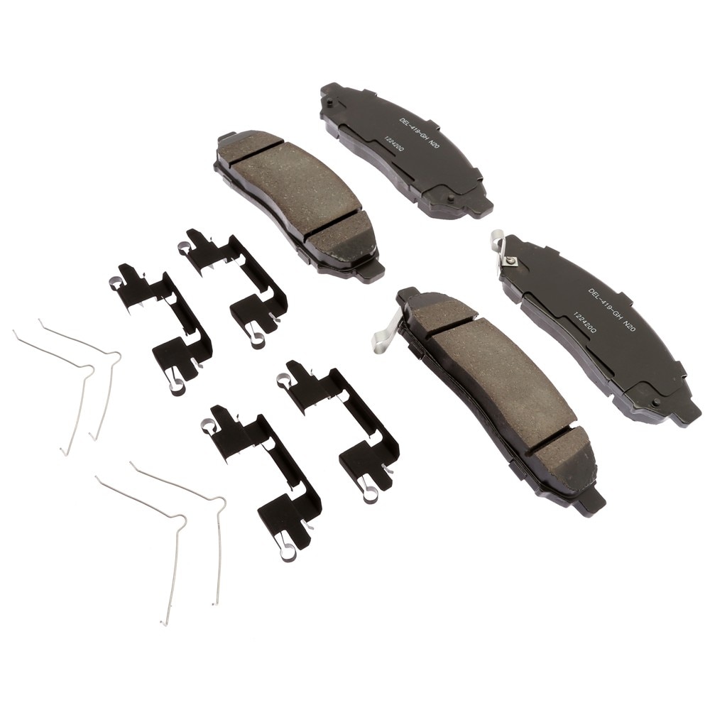 ACDelco Gold Ceramic Front Disc Brake Pad Kit with Springs and Clips