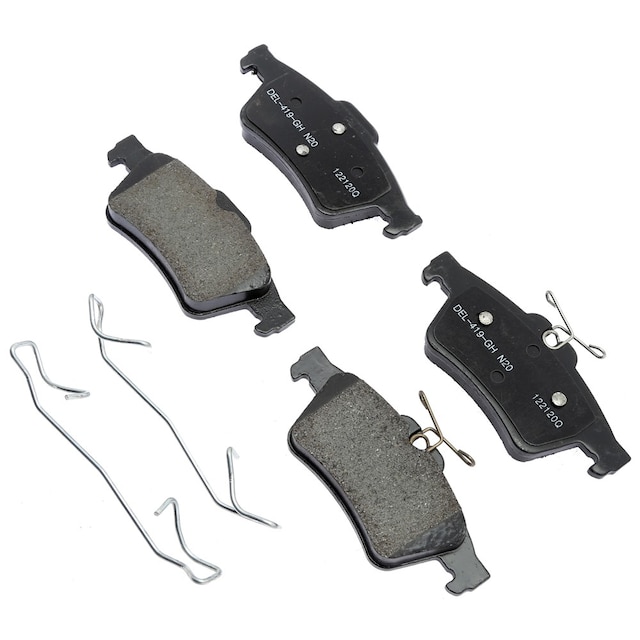 ACDelco Gold Ceramic Rear Disc Brake Pad Kit with Springs