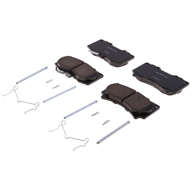 ACDelco Gold Ceramic Front Disc Brake Pad Kit with Pins, Springs, and Cotter Keys