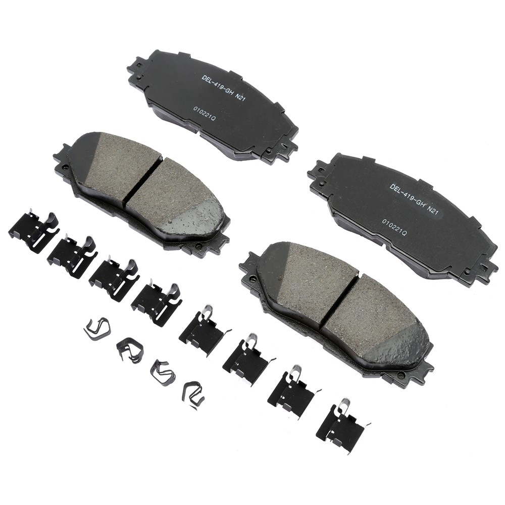 ACDelco Gold Ceramic Front Disc Brake Pad Kit with Clips