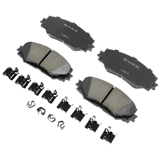 ACDelco Gold Ceramic Front Disc Brake Pad Kit with Clips