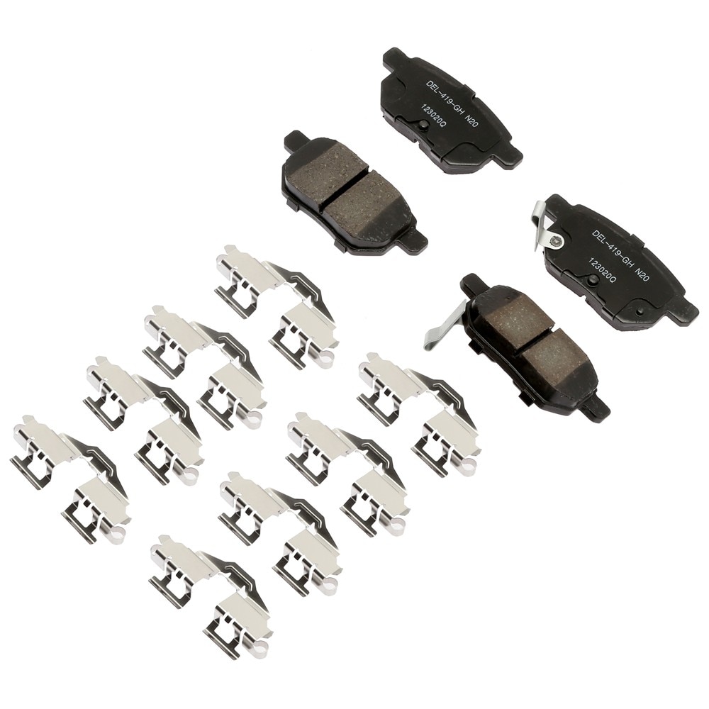 ACDelco Gold Ceramic Rear Disc Brake Pad Kit with Clips