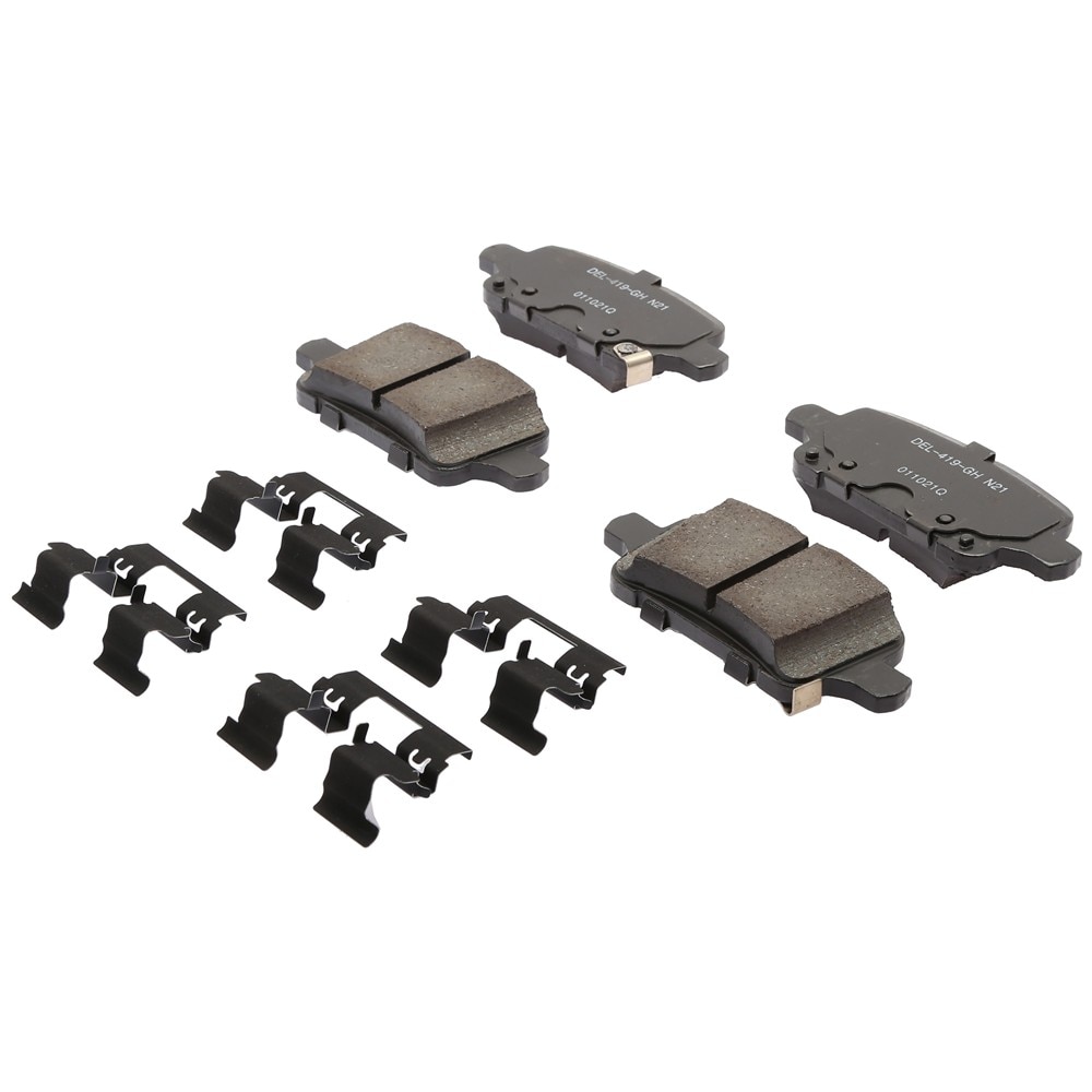 ACDelco Gold Ceramic Rear Disc Brake Pad Kit with Clips