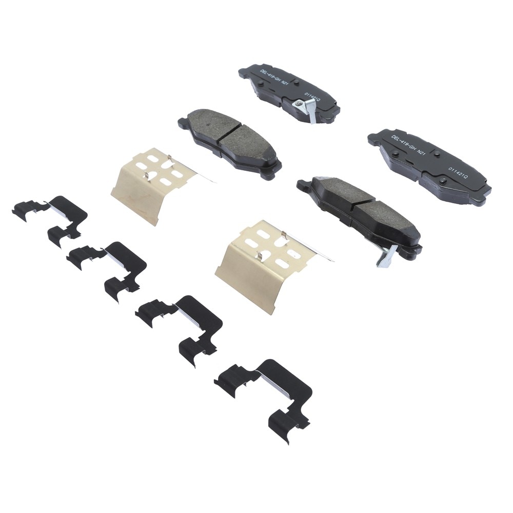 ACDelco Gold Ceramic Rear Disc Brake Pad Kit with Springs and Clips