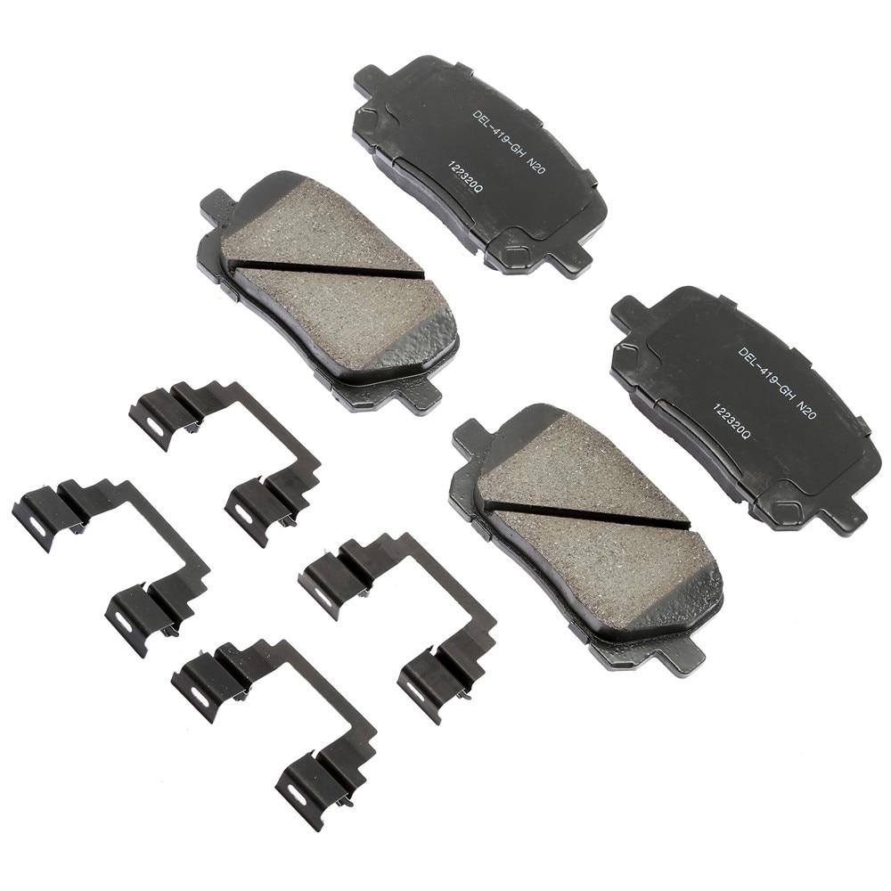 ACDelco Gold Ceramic Front Disc Brake Pad Kit with Clips
