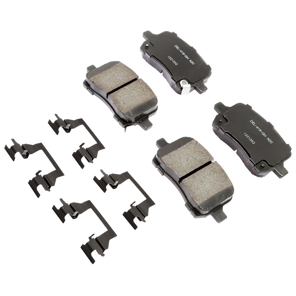 ACDelco Gold Ceramic Front Disc Brake Pad Kit with Clips