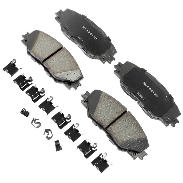 ACDelco Gold Ceramic Front Disc Brake Pad Kit with Clips