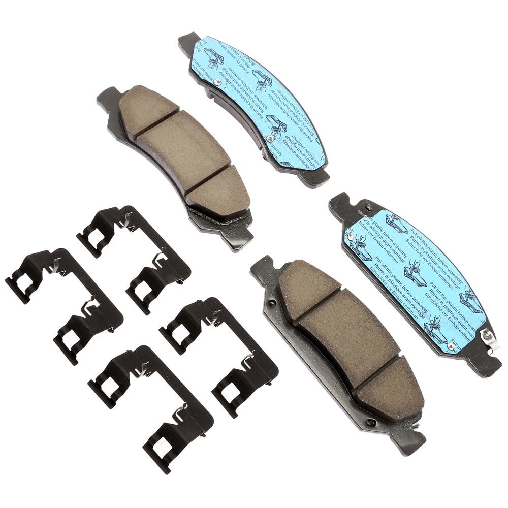ACDelco Gold Ceramic Front Disc Brake Pad Kit with Clips