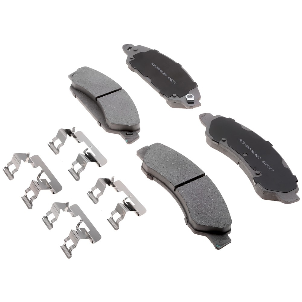 ACDelco Silver Ceramic Front Disc Brake Pad Kit with Clips