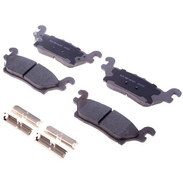 Noise Reducing Brake Pads With Shims BrakeBest Front Semi-Metallic Brake Pads MKD966 | O'Reilly Auto Parts Brake Pad Set
