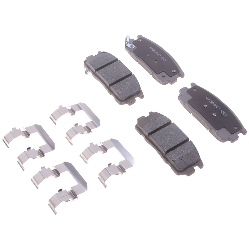 ACDelco Silver Ceramic Rear Disc Brake Pad Kit with Clips