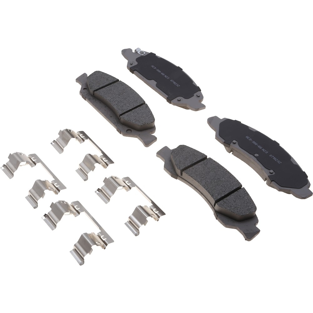 ACDelco Silver Ceramic Front Disc Brake Pad Kit with Clips