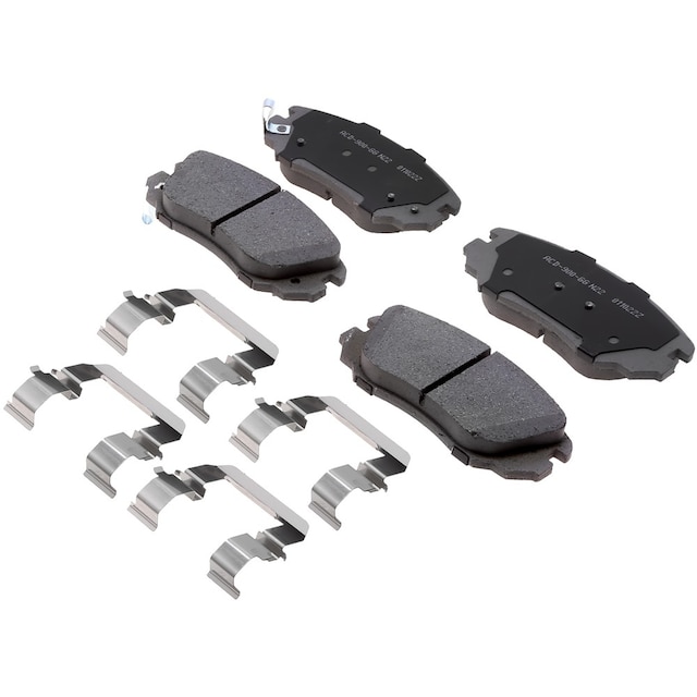 ACDelco Silver Ceramic Front Disc Brake Pad Set with Clips