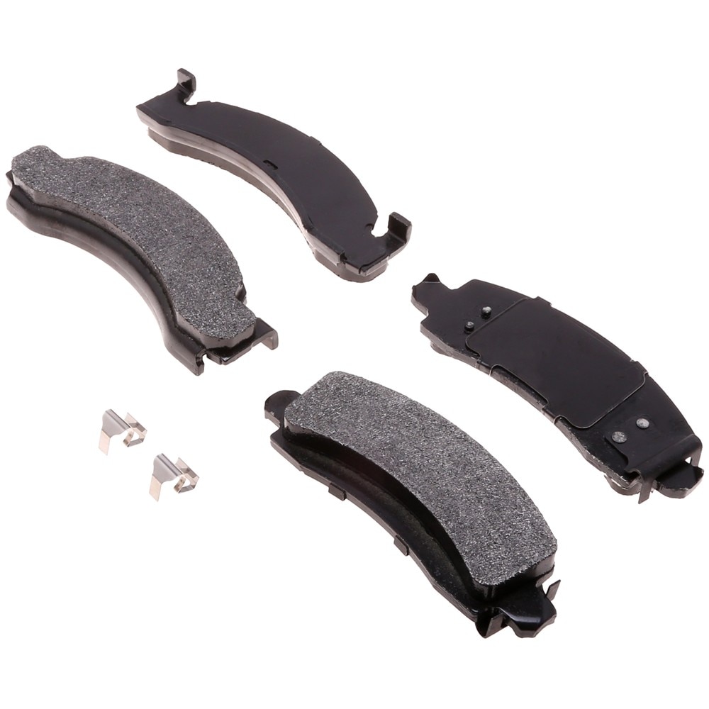 ACDelco Gold Semi-Metallic Front and Rear Disc Brake Pad Set with Clips