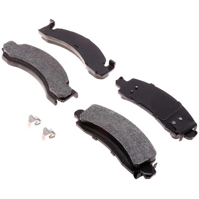 ACDelco Gold Semi-Metallic Front and Rear Disc Brake Pad Set with Clips