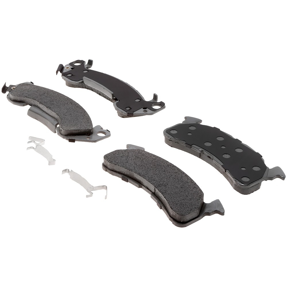 ACDelco Silver Semi-Metallic Front Disc Brake Pad Kit with Springs
