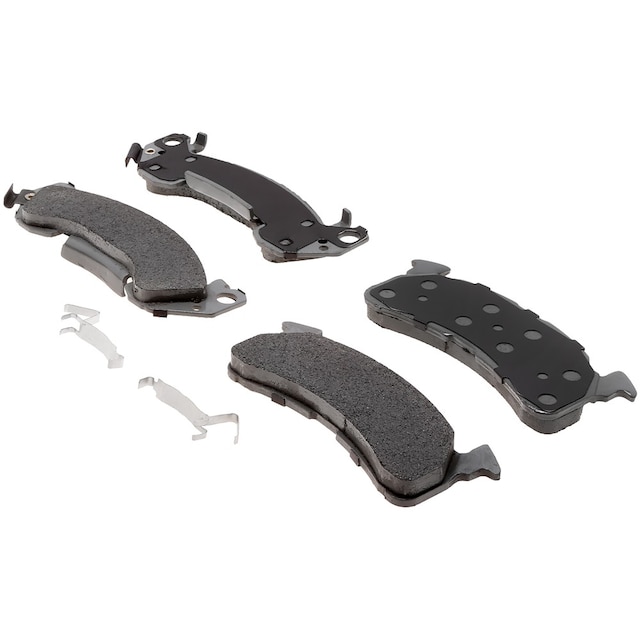 ACDelco Silver Semi-Metallic Front Disc Brake Pad Kit with Springs