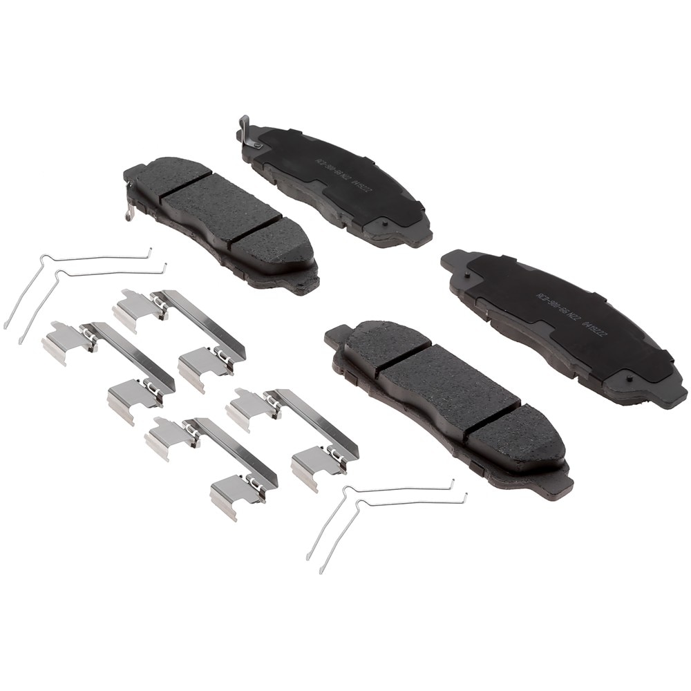 ACDelco Silver Ceramic Front Disc Brake Pad Kit with Springs and Clips