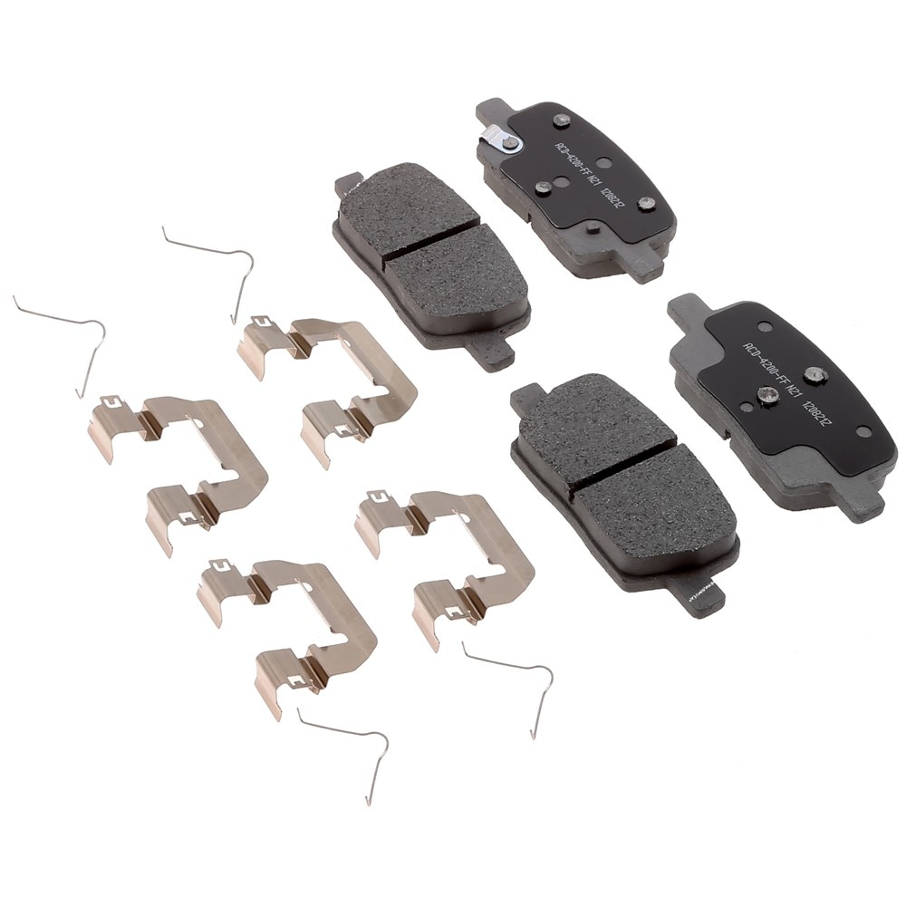 ACDelco Silver Semi-Metallic Rear Disc Brake Pad Kit with Springs and Clips