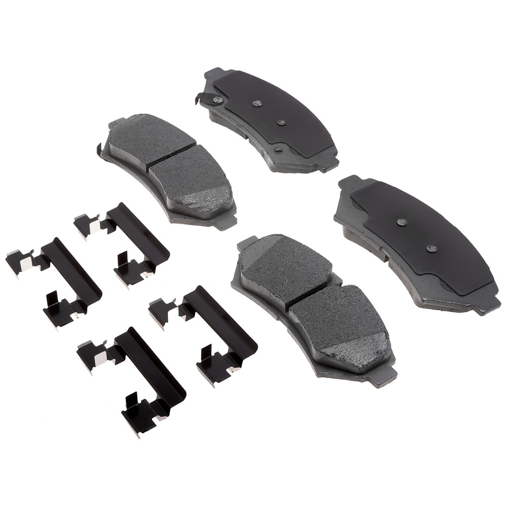 ACDelco Silver Ceramic Front Disc Brake Pad Set Clips