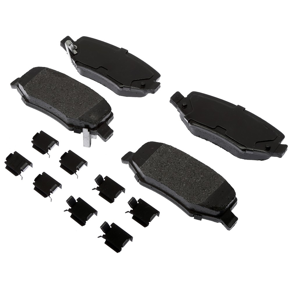 ACDelco Gold Semi-Metallic Rear Disc Brake Pad Set with Clips