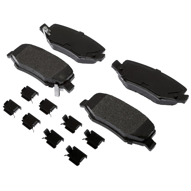 ACDelco Gold Semi-Metallic Rear Disc Brake Pad Set with Clips