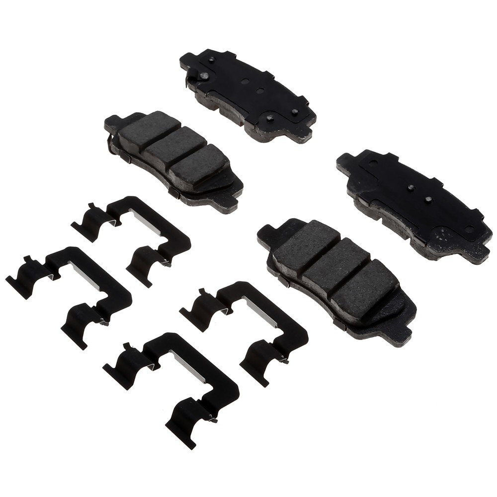 ACDelco Gold Ceramic Rear Disc Brake Pad Set with Clips