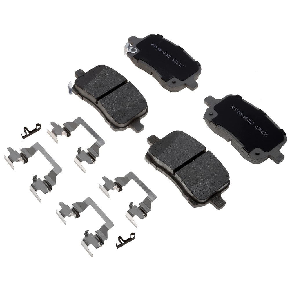 ACDelco Silver Ceramic Front Disc Brake Pad Set with Clips
