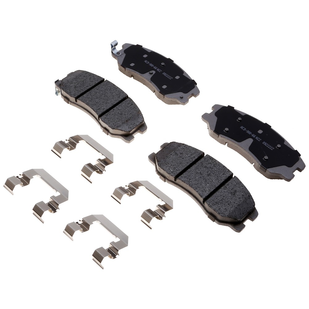 ACDelco Silver Ceramic Front Disc Brake Pad Set with Clips