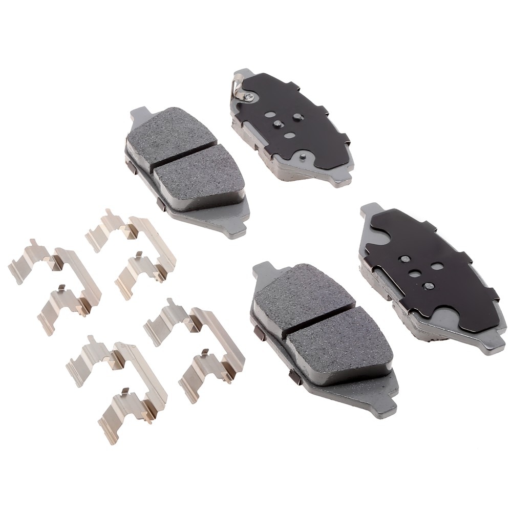 ACDelco Silver Ceramic Front Disc Brake Pad Set with Clips