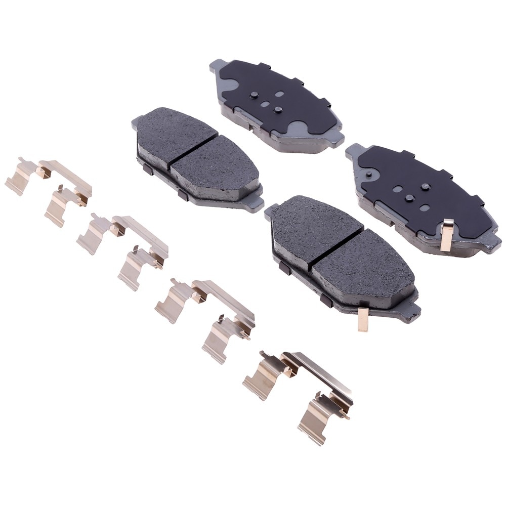 ACDelco Silver Ceramic Front Disc Brake Pad Set with Clips