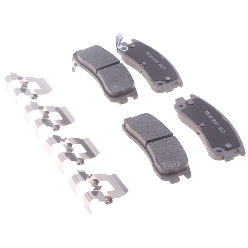 ACDelco Silver Ceramic Rear Disc Brake Pad Set with Clips
